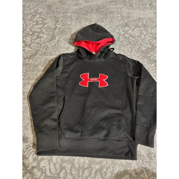 Women’s Under Armour Hoodie Neon Pink and Gray Size Medium - Picture 1 of 5